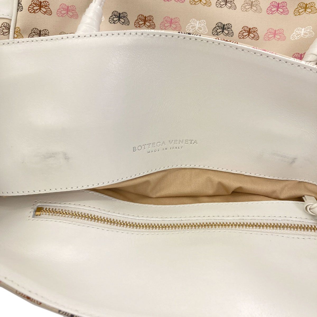 Bottega Veneta Butterfly Pattern Tote Canvas — view 6