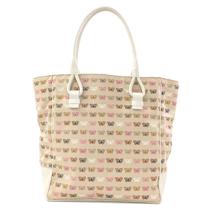 Bottega Veneta Butterfly Pattern Tote Canvas — view 2