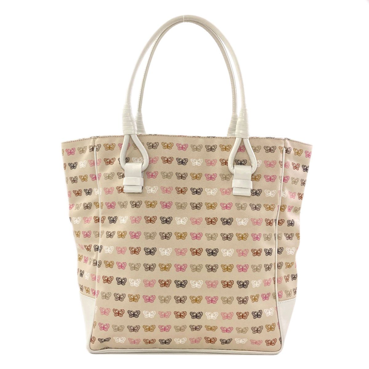 Bottega Veneta Butterfly Pattern Tote Canvas