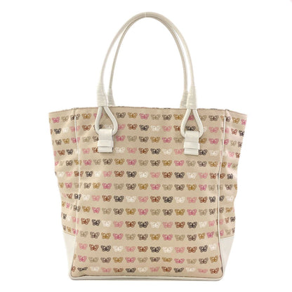 Bottega Veneta Butterfly Pattern Tote Canvas
