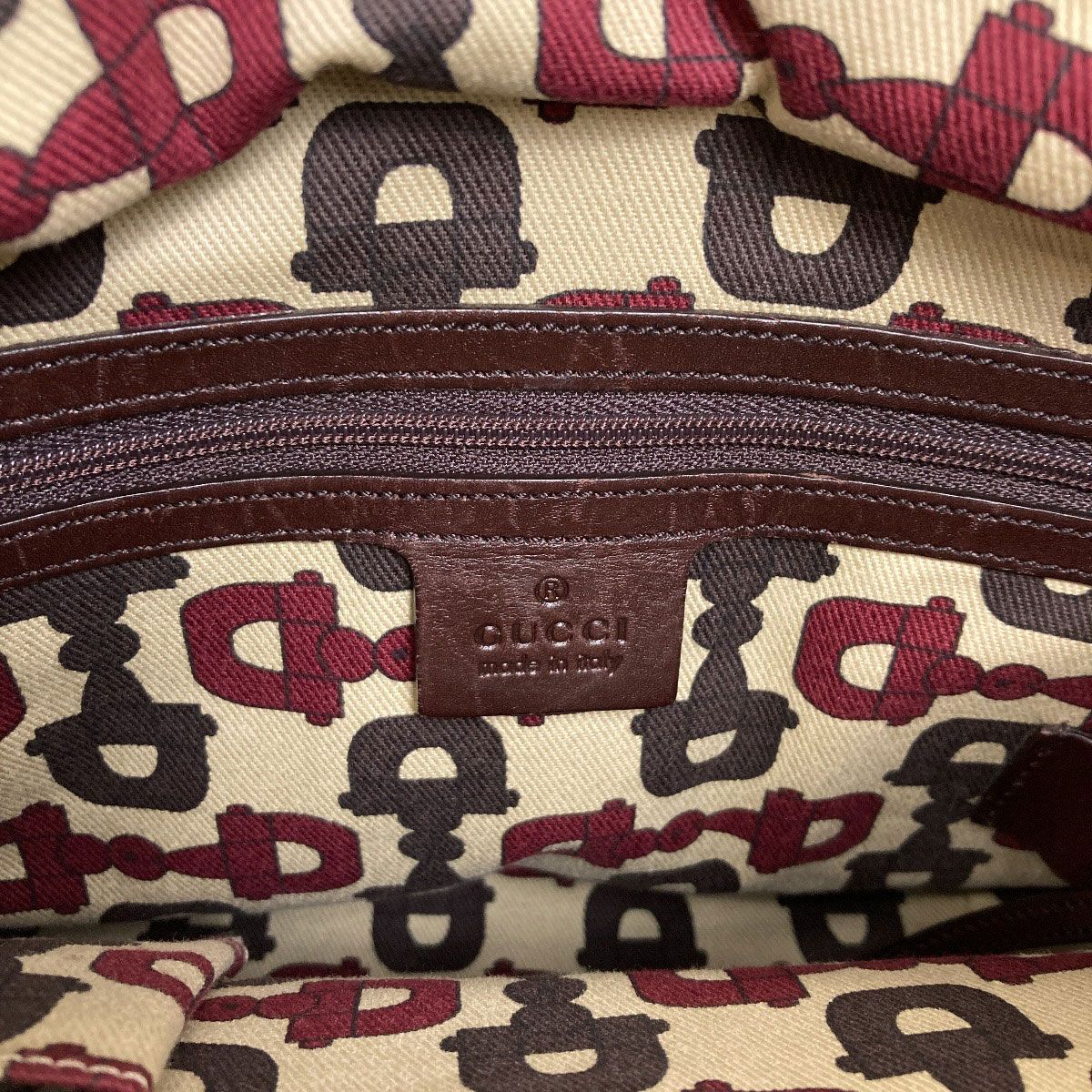 Gucci GG Signature Guccissima Horsebit Handbag Leather — view 6