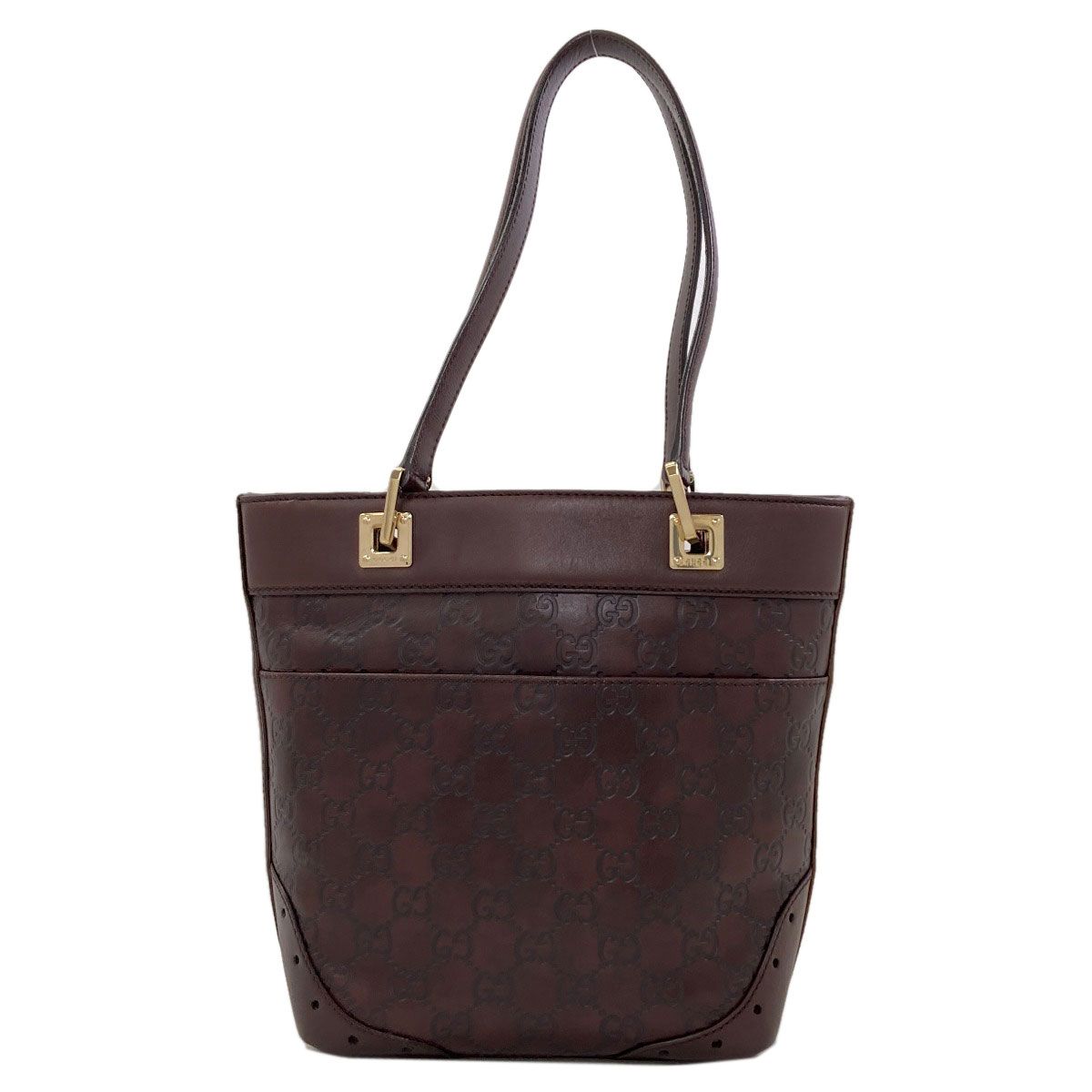 Gucci GG Signature Guccissima Horsebit Handbag Leather — view 2