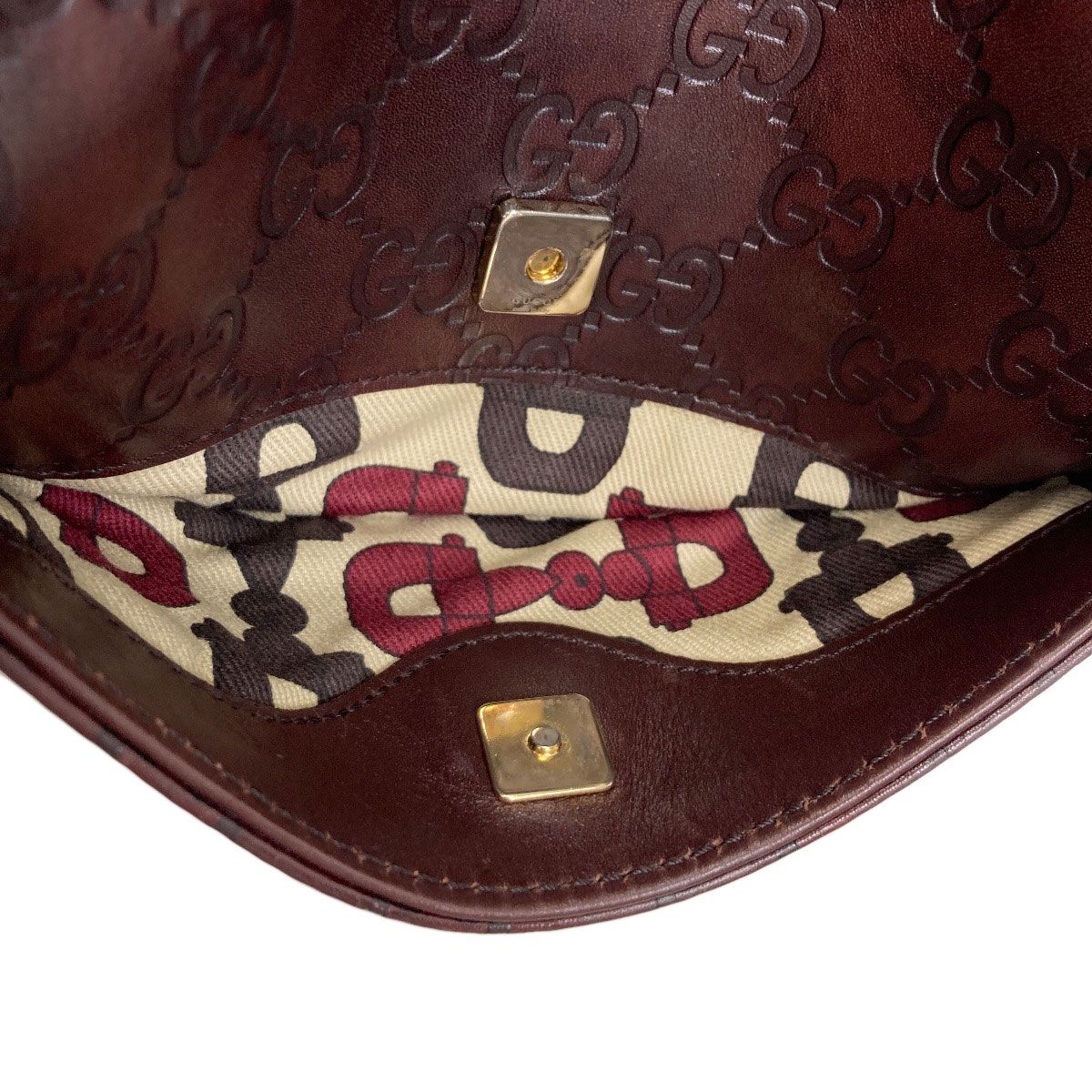 Gucci GG Signature Guccissima Horsebit Handbag Leather — view 8