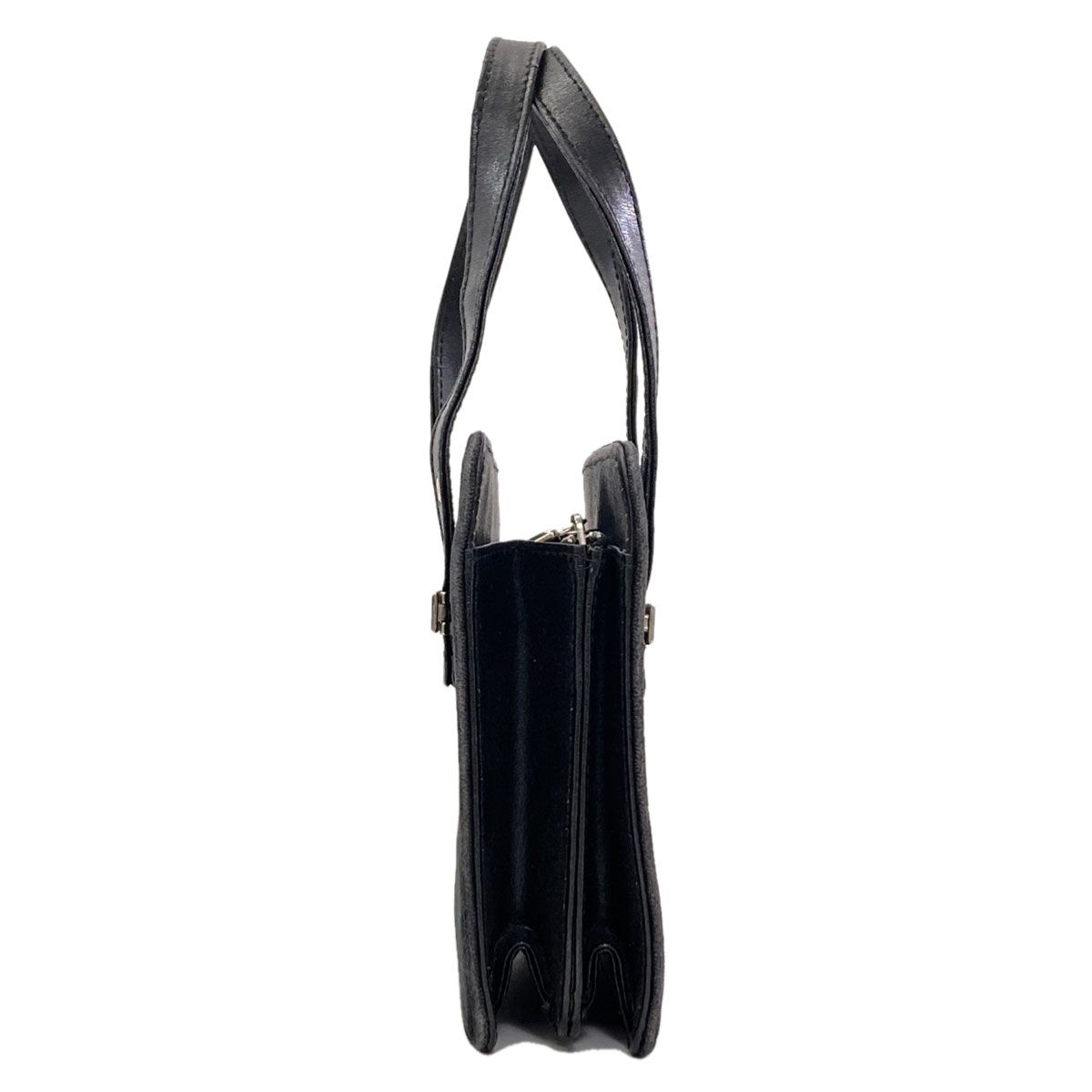 Fendi Logo Handbag Suede — view 3