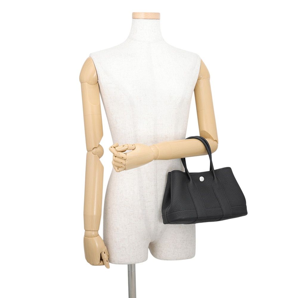 Hermes Tote Neo Garden 23 Party Black Silver Negonda — view 4