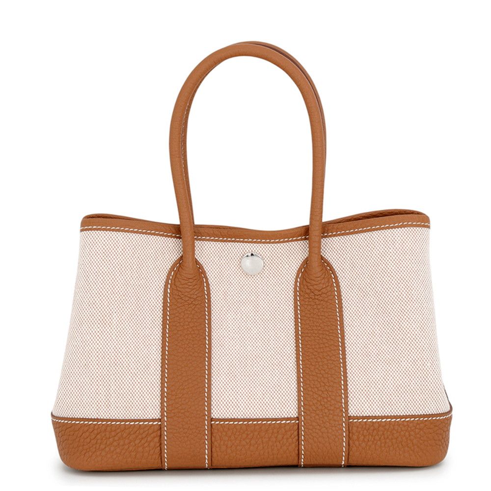 Hermes Tote Neo Garden 23 Party Gold Ecru Silver Toile H Negonda