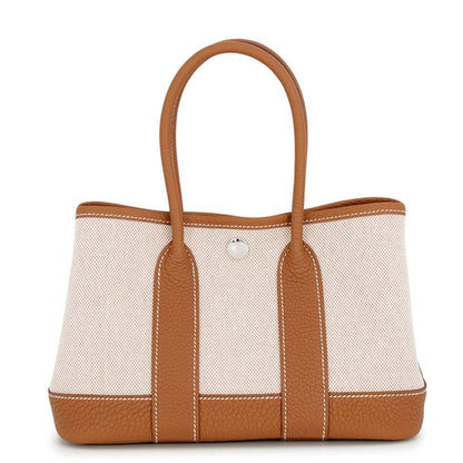 Hermes Tote Neo Garden 23 Party Gold Ecru Silver Toile H Negonda
