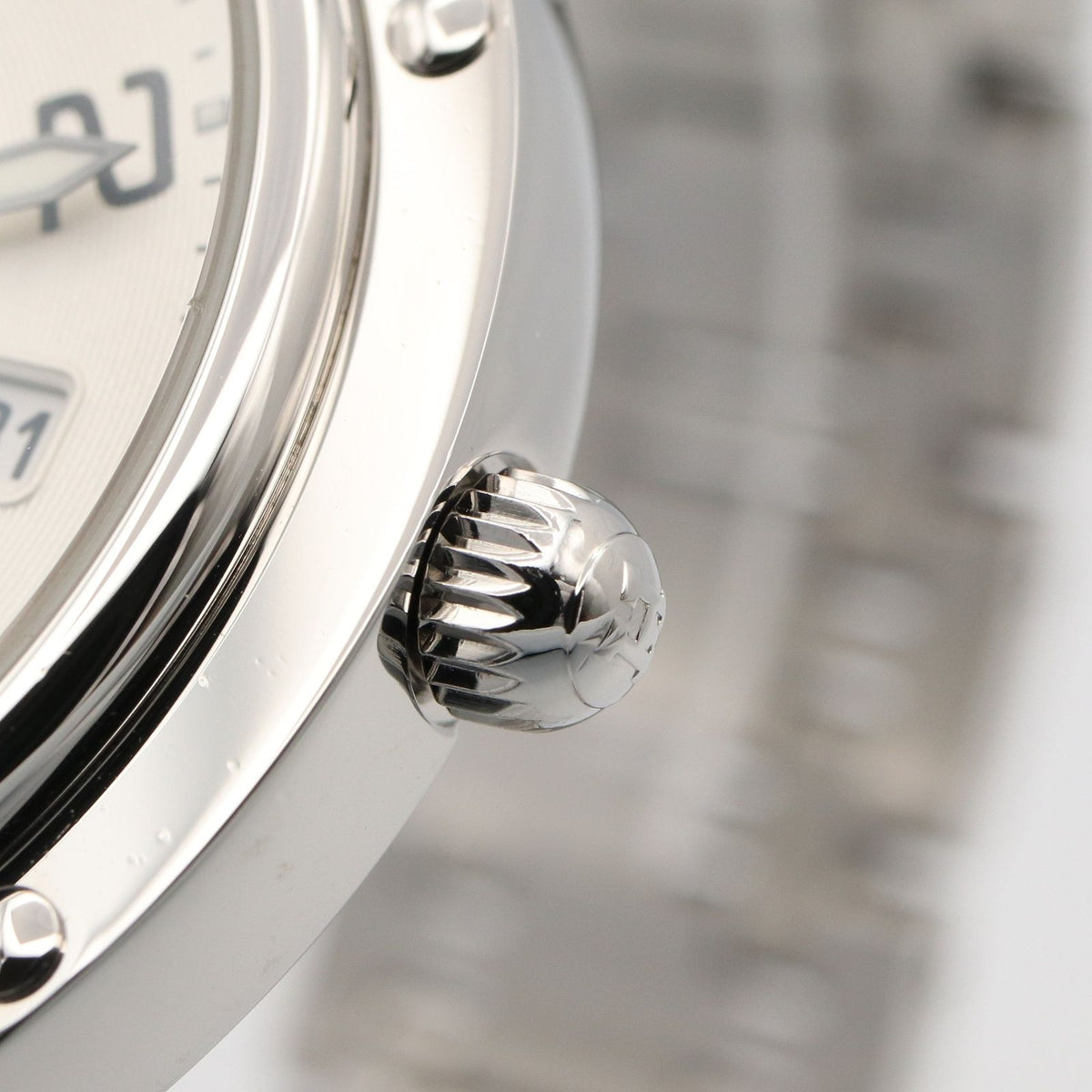 Hermes Watch Clipper Classic Silver Stainless Steel — view 6