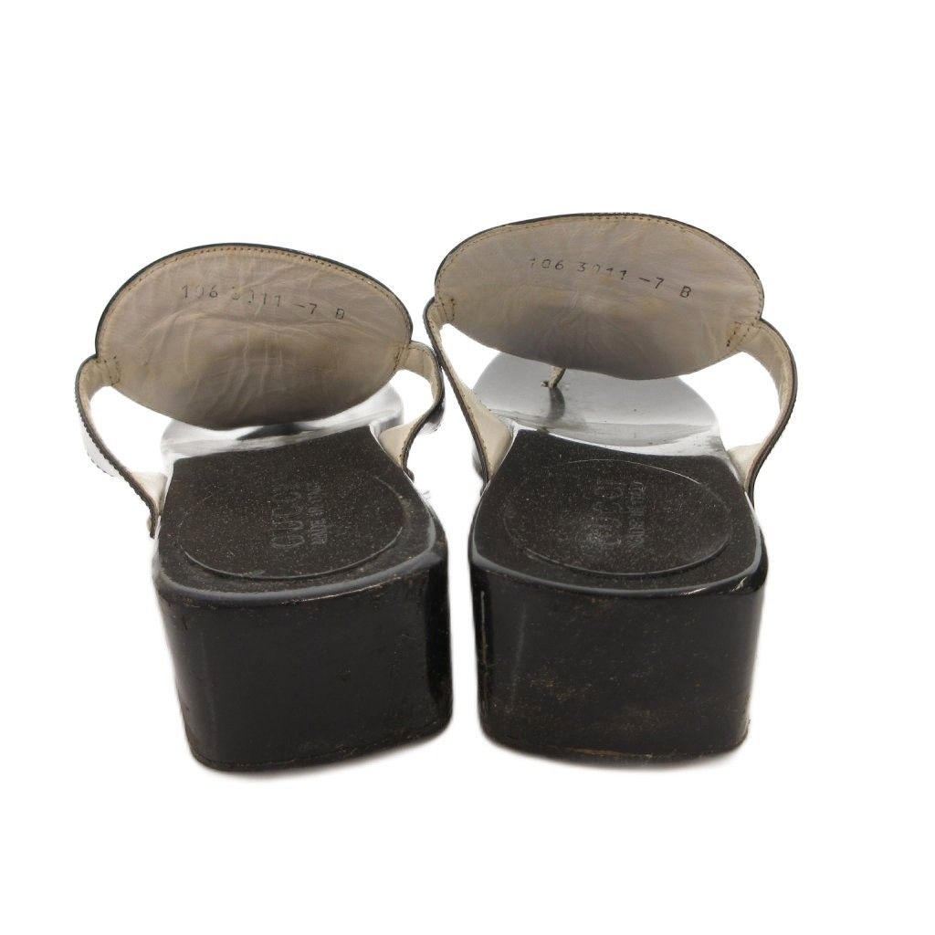 Gucci Sandals Horsebit Patent Black 7 — view 5