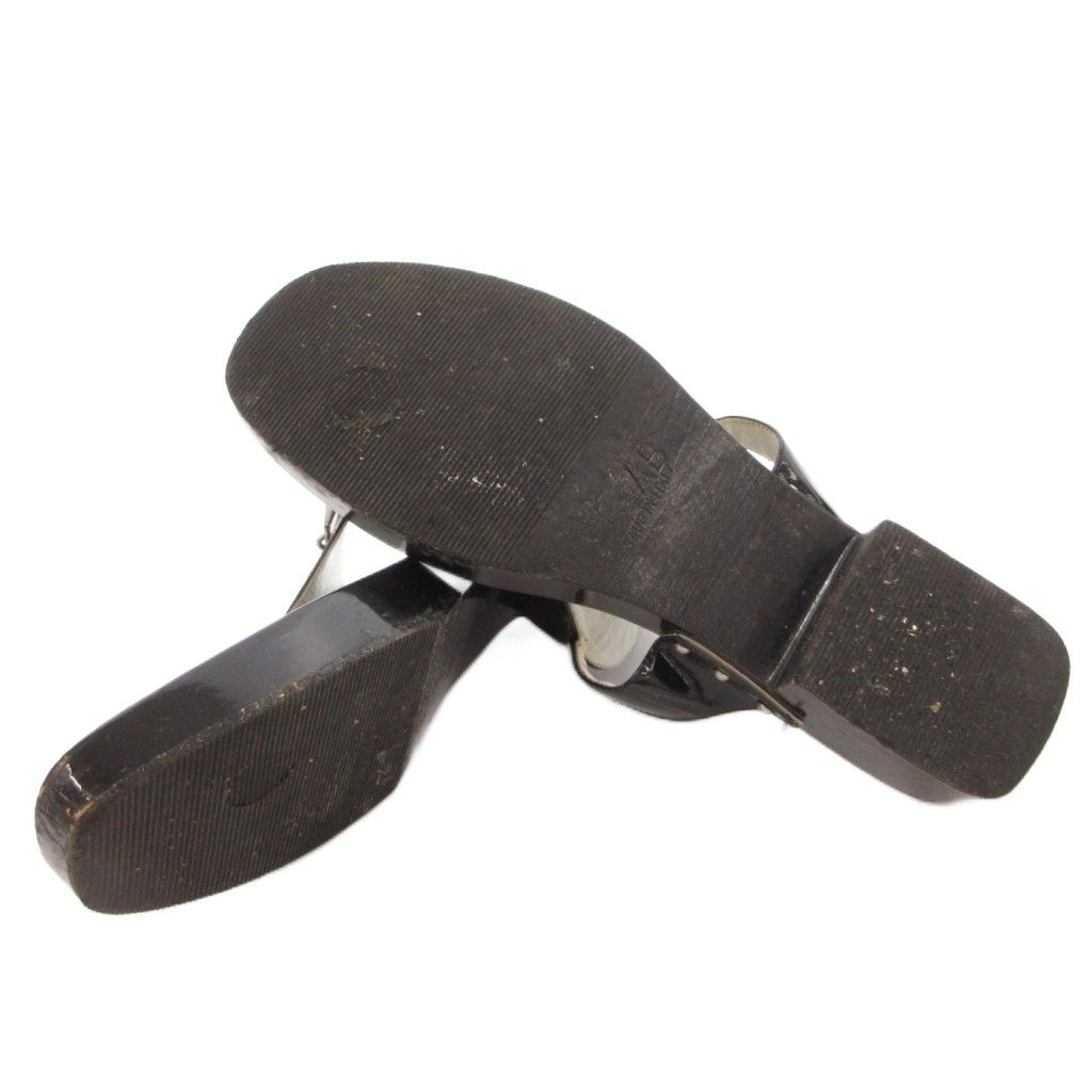 Gucci Sandals Horsebit Patent Black 7 — view 6