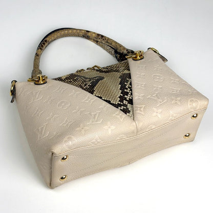 Louis Vuitton Tote BB Handbag 2-Way Exotic Monogram Empreinte Cream — view 2