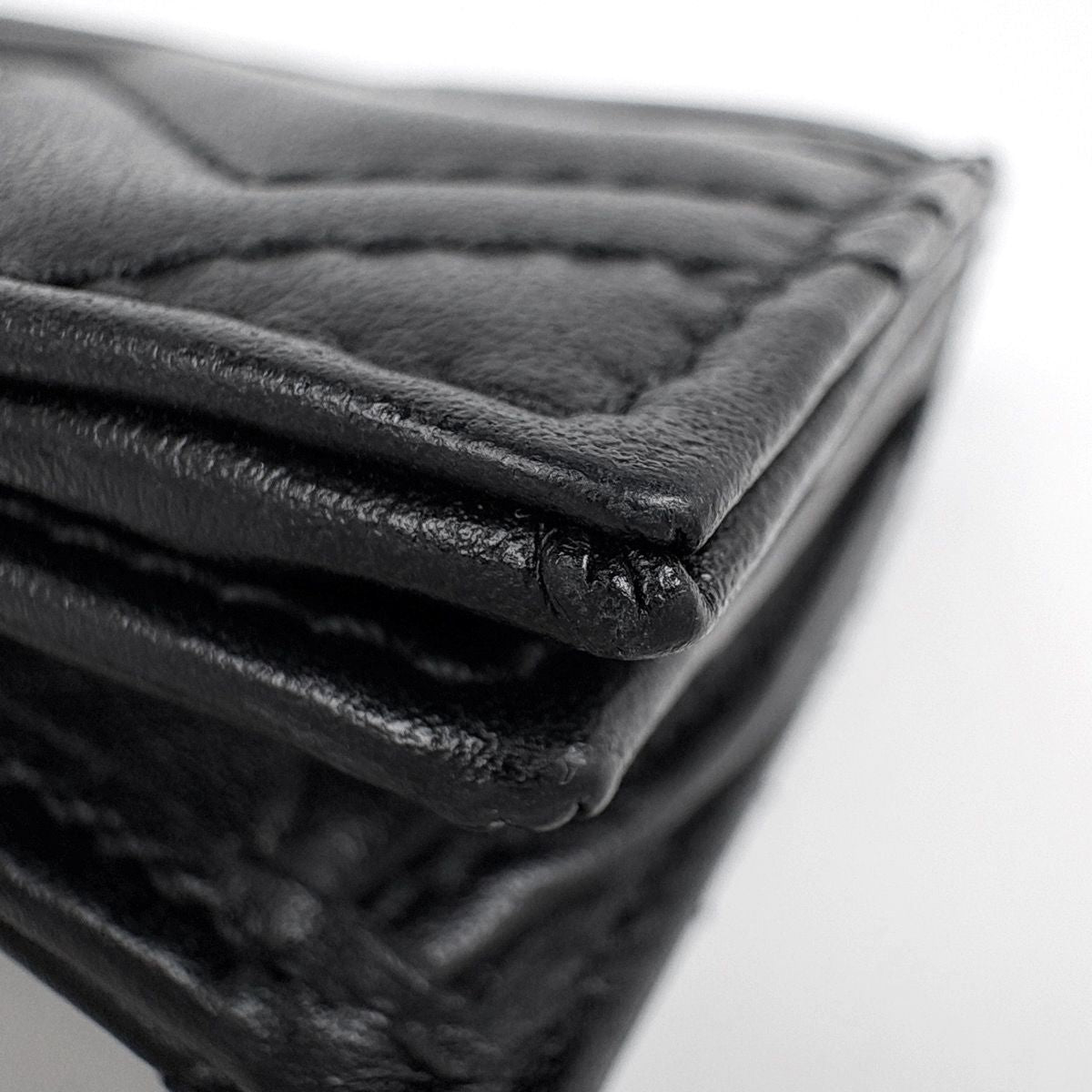 Gucci Bifold Wallet GG Marmont Leather Black — view 3
