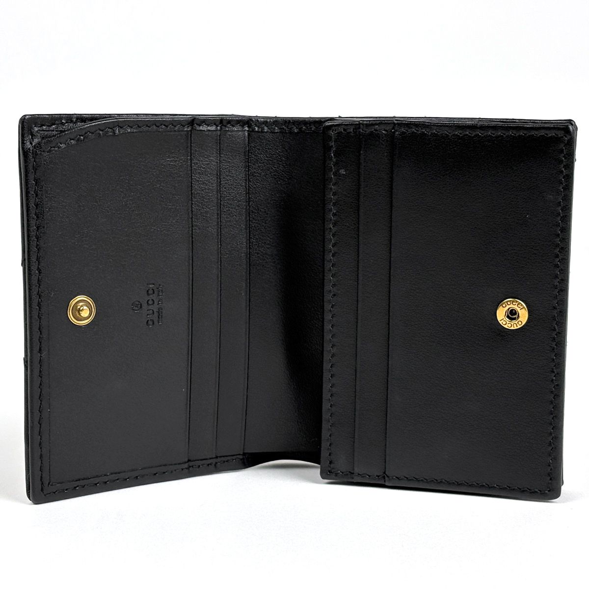 Gucci Bifold Wallet GG Marmont Leather Black — view 7