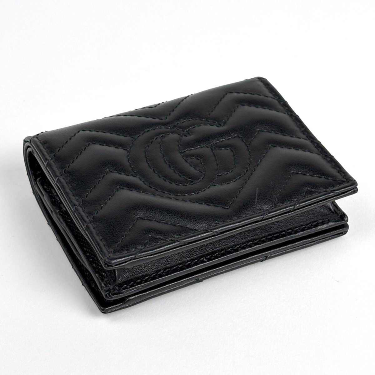 Gucci Bifold Wallet GG Marmont Leather Black — view 2