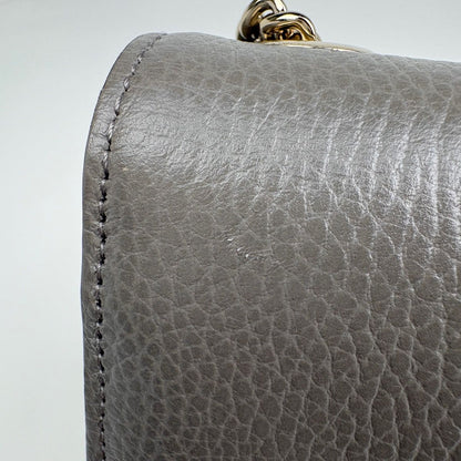 Gucci Shoulder Bag Interlocking G Leather Gray — view 5