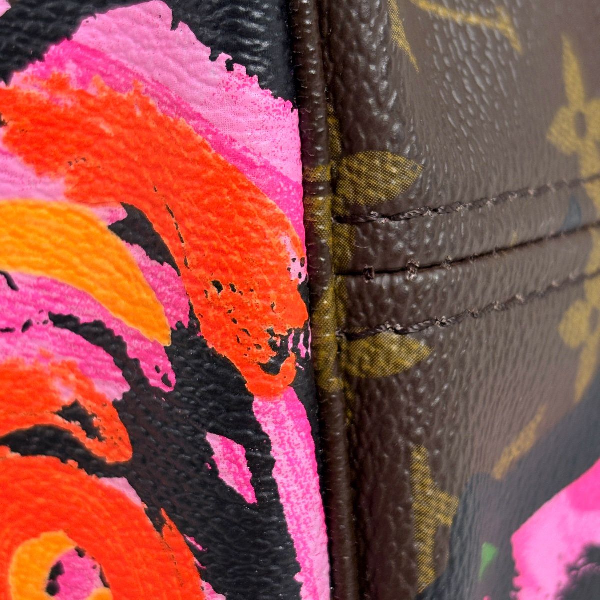 Louis Vuitton Neverfull MM Tote Shoulder Bag Monogram Rose Brown — view 4