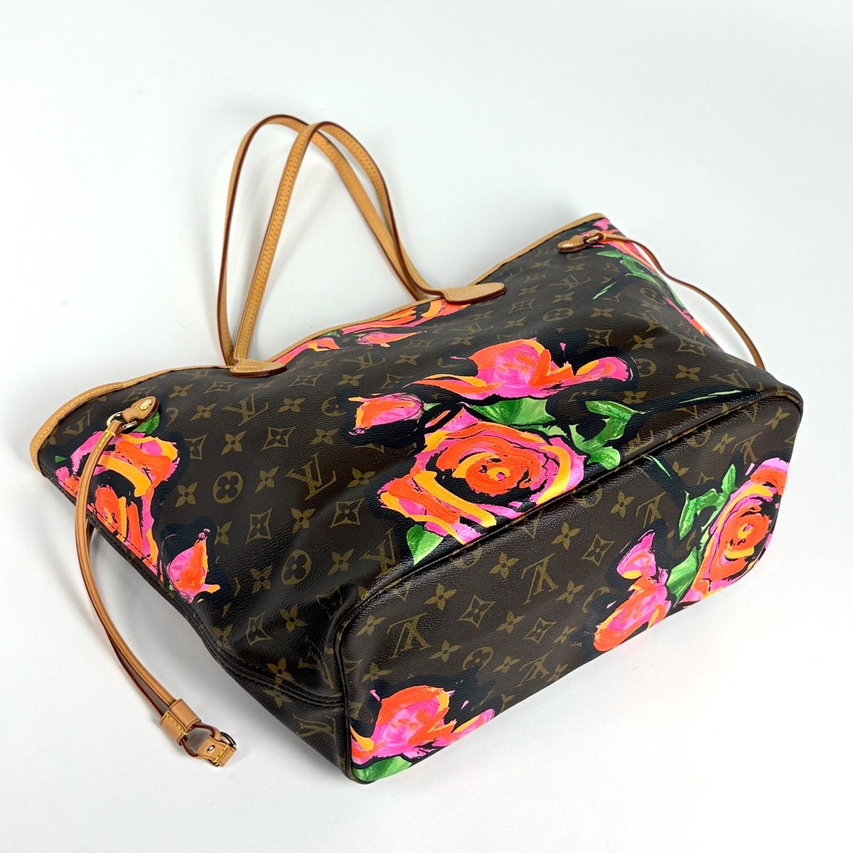 Louis Vuitton Neverfull MM Tote Shoulder Bag Monogram Rose Brown — view 2