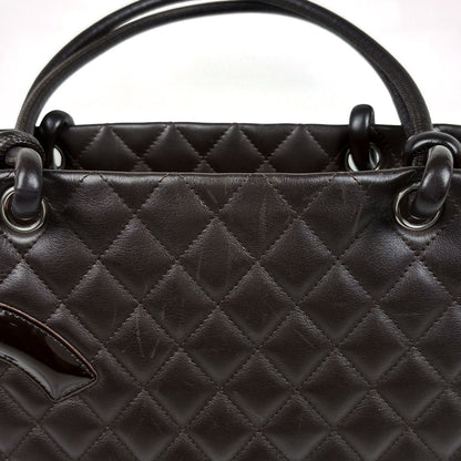 Chanel Tote Cambon Line Large Leather Brown — view 6
