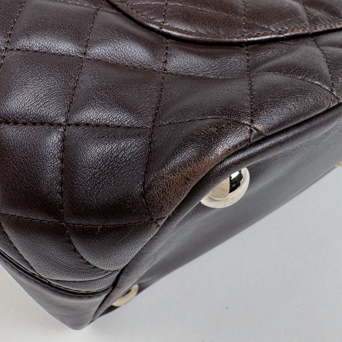 Chanel Tote Cambon Line Large Leather Brown — view 3