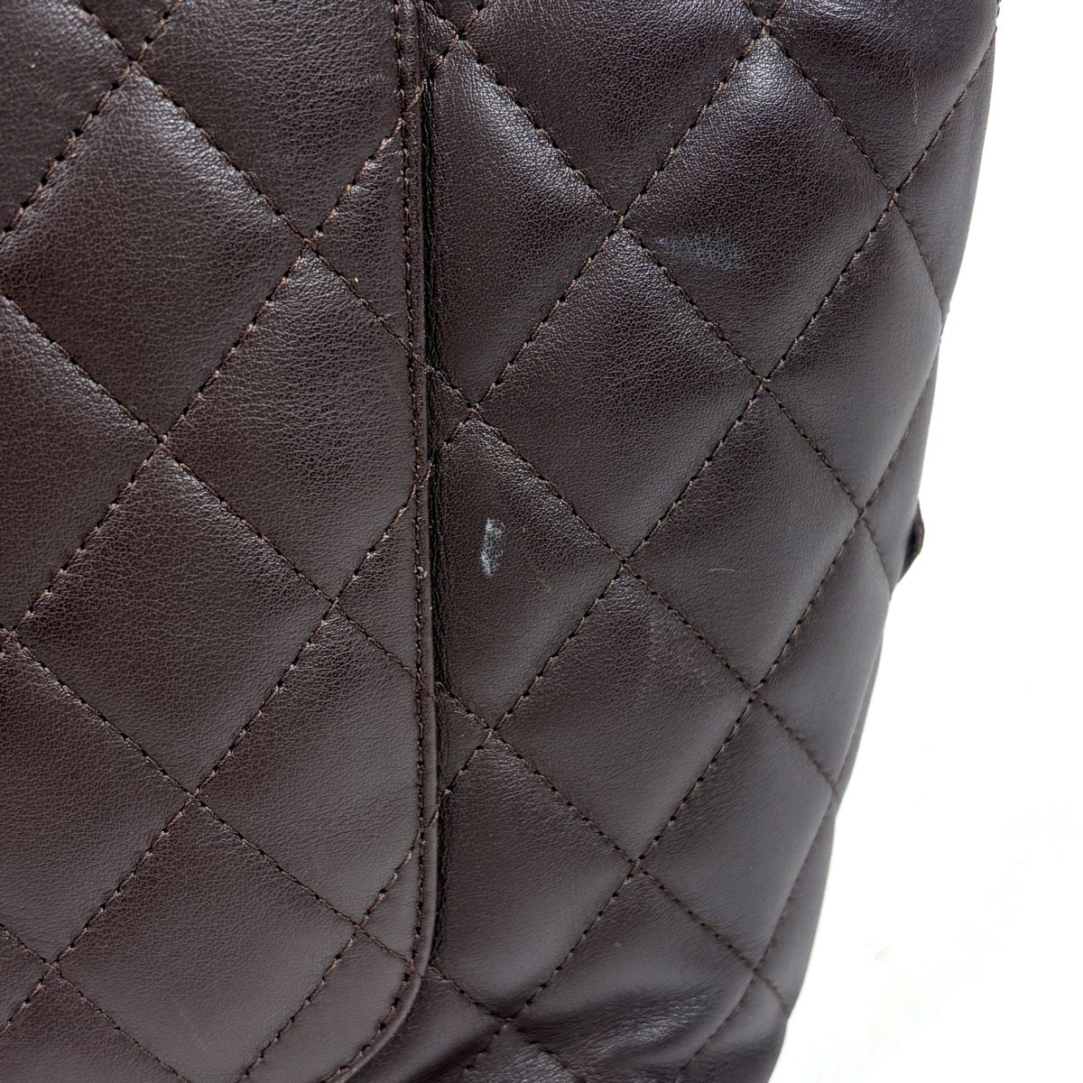 Chanel Tote Cambon Line Large Leather Brown — view 4