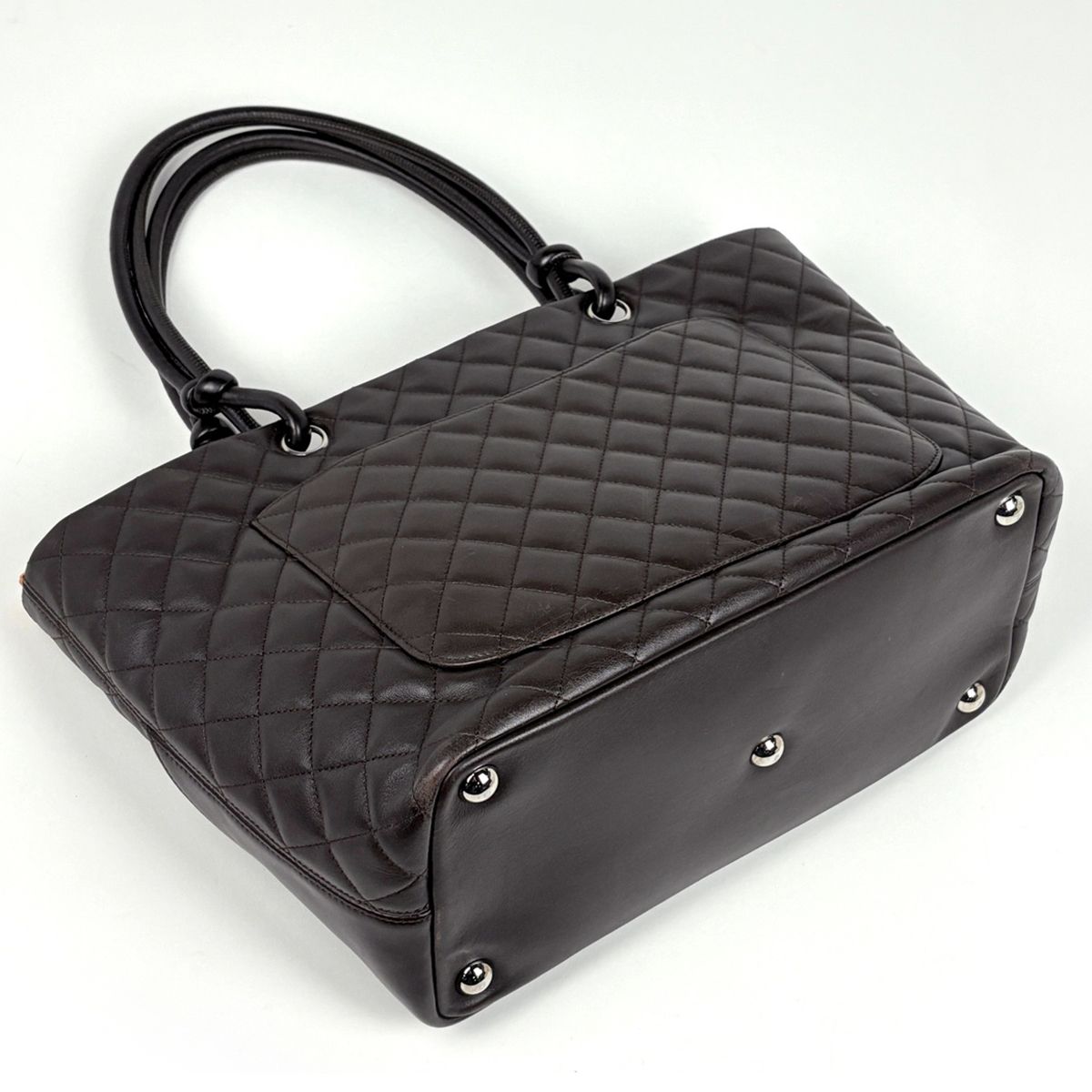Chanel Tote Cambon Line Large Leather Brown — view 2