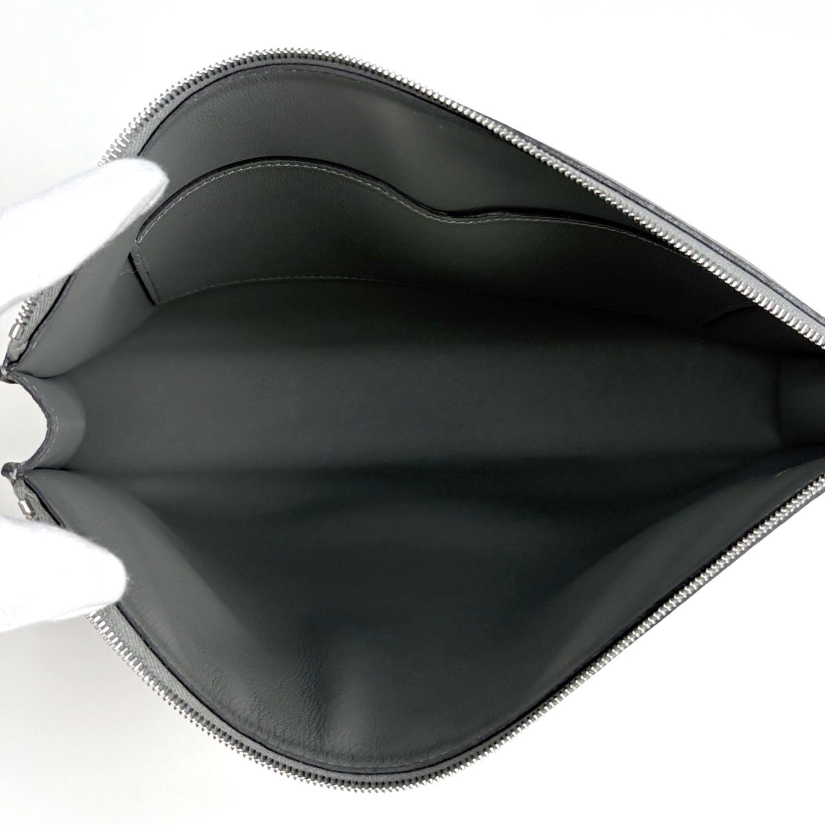 Hermes Zipengo GM Clutch Chaine D'ancre Evercolor Grimuet — view 7