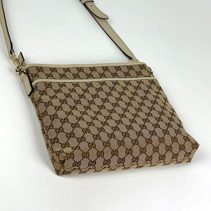Gucci Shoulder Bag GG Pattern Canvas Beige — view 2