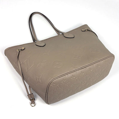 Louis Vuitton Neverfull MM Tote Shoulder Bag Monogram Empreinte Tourterelle — view 2