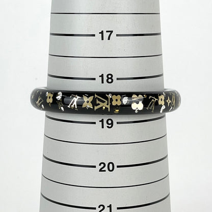 Louis Vuitton Bracelet Inclusion Bangle Monogram Plastic Black — view 3