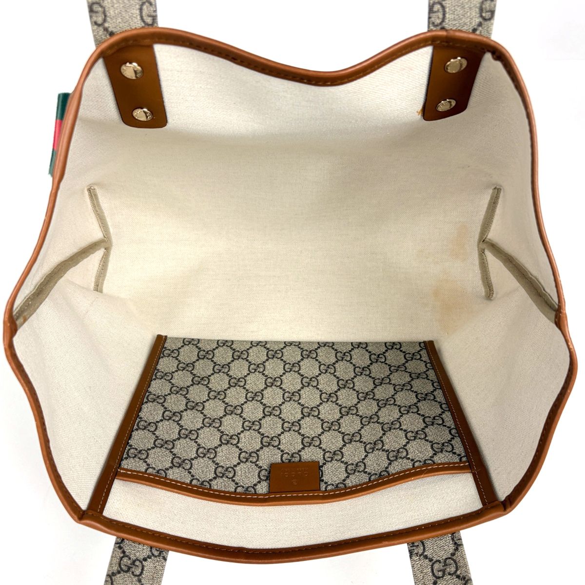 Gucci Tote GG Pattern Sherry Line Beige — view 8
