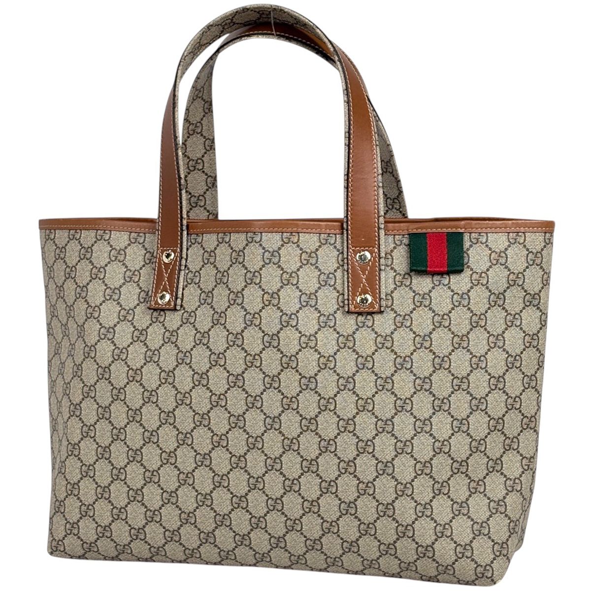 Gucci Tote GG Pattern Sherry Line Beige