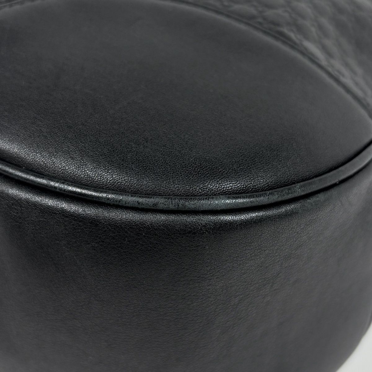 Gucci Shoulder Bag Micro Guccissima Leather Black — view 4