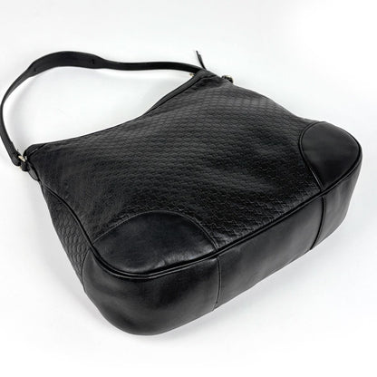 Gucci Shoulder Bag Micro Guccissima Leather Black — view 2