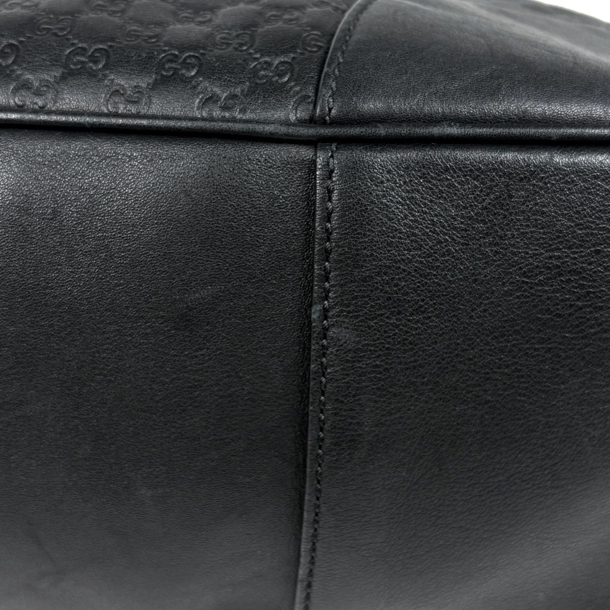 Gucci Shoulder Bag Micro Guccissima Leather Black — view 3