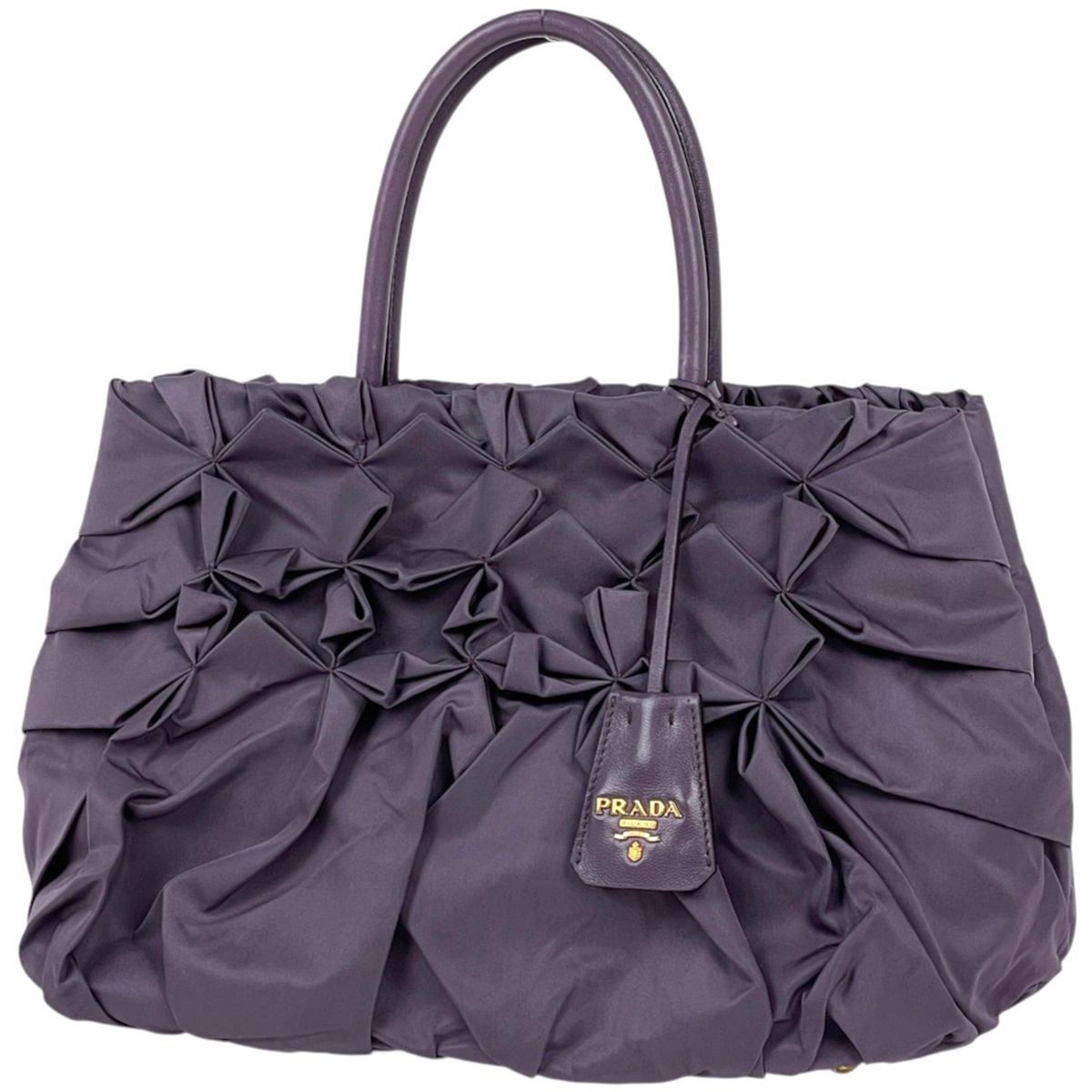 Prada Handbag Nylon Purple