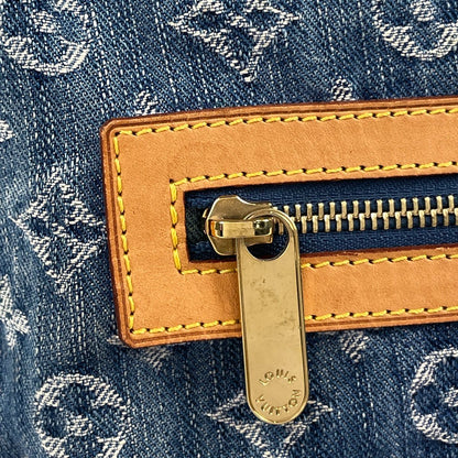 Louis Vuitton Baggy GM Shoulder Bag Monogram Denim Blue — view 4