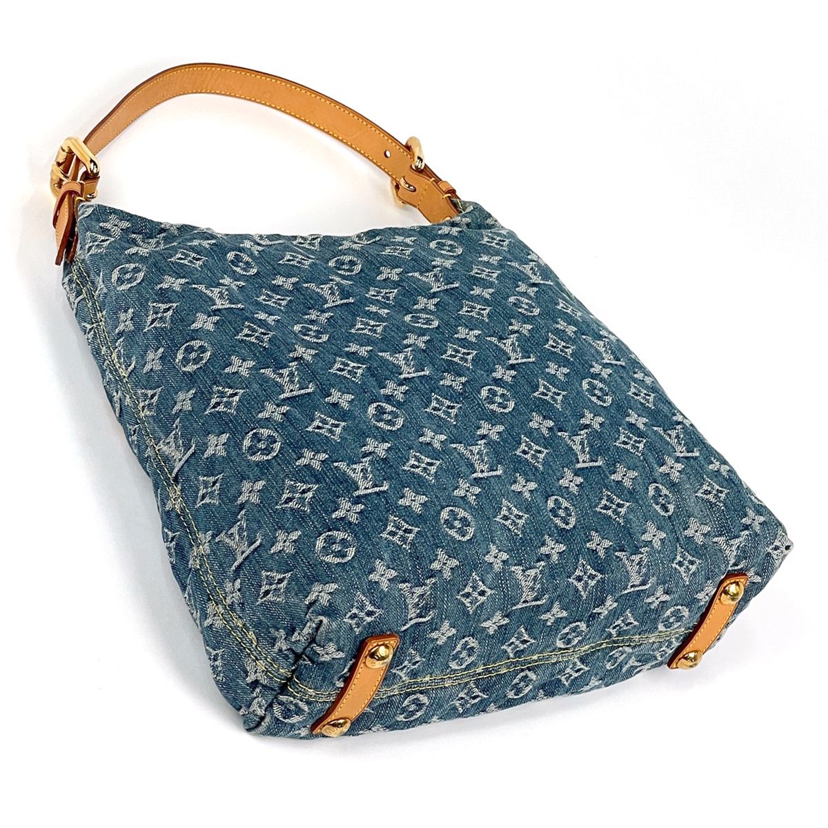 Louis Vuitton Baggy GM Shoulder Bag Monogram Denim Blue — view 2