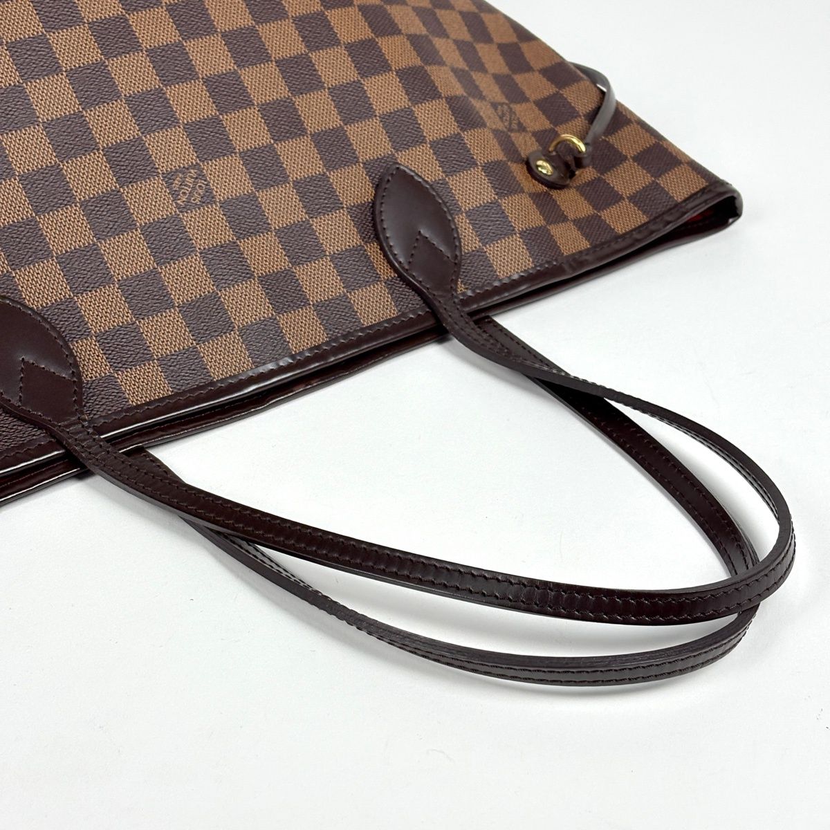 Louis Vuitton Neverfull MM Tote Shoulder Bag Damier Brown — view 6