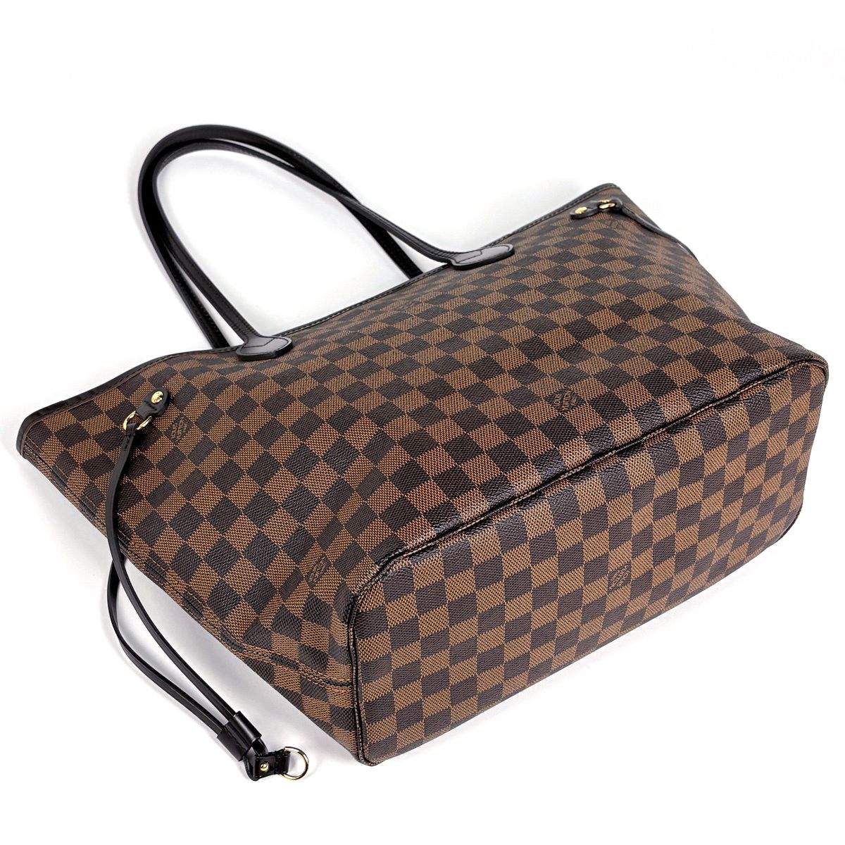 Louis Vuitton Neverfull MM Tote Shoulder Bag Damier Brown — view 2