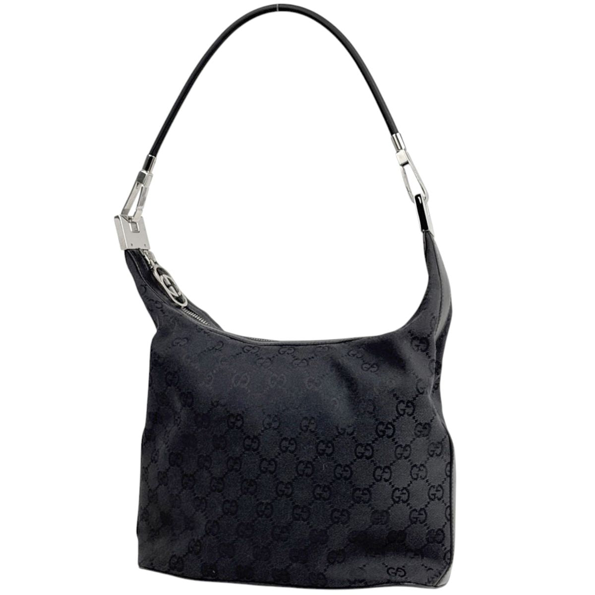 Gucci Shoulder Bag GG Pattern Canvas Black