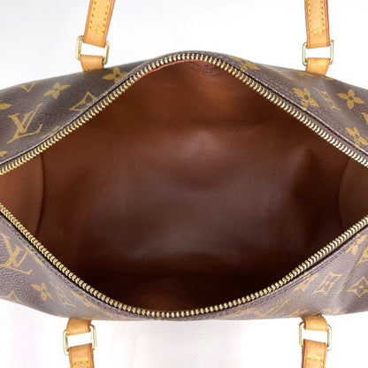 Louis Vuitton Papillon 30 Handbag Barrel Bag Tube Shape Vintage Monogram Brown — view 7