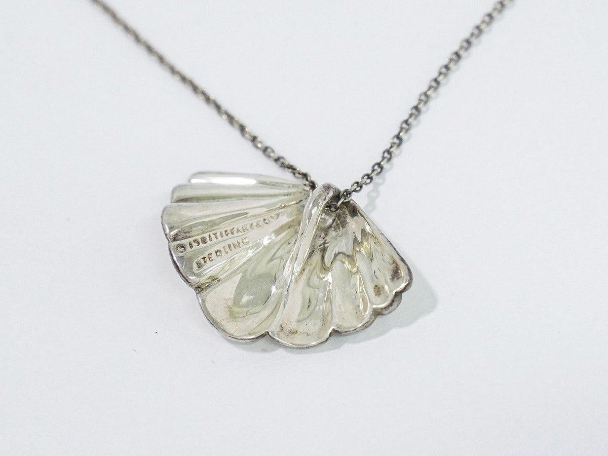 Tiffany & Co Shell Motif 925 Pendant Silver Necklace — view 5
