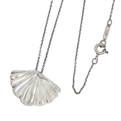 Tiffany & Co Shell Motif 925 Pendant Silver Necklace