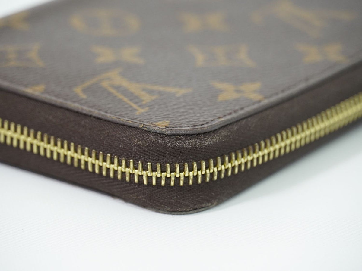 Louis Vuitton LV Zippy Wallet Monogram Zip Around Brown — view 7