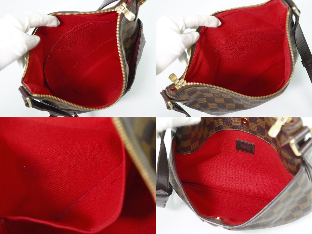 Louis Vuitton LV Bloomsbury PM Damier Ebene Shoulder Bag Pochette Brown — view 8