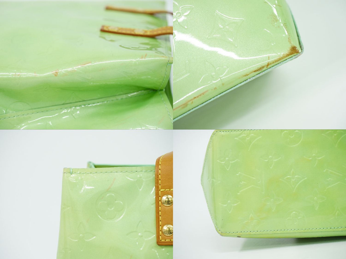 Louis Vuitton LV Reade PM Vernis Leather Tote Peppermint — view 7