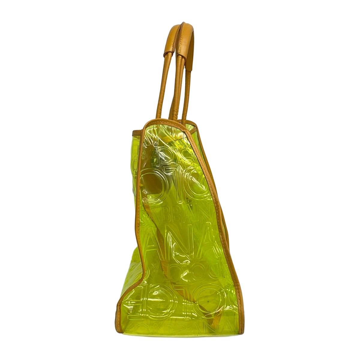 Dolce & Gabbana Tote Green Light Brown Leather — view 4