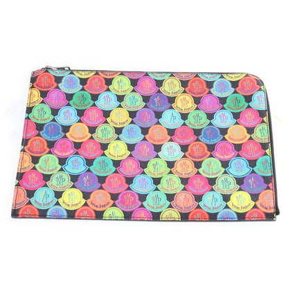 Moncler Palm Angels All Over Print Logo Clutch Multicolor