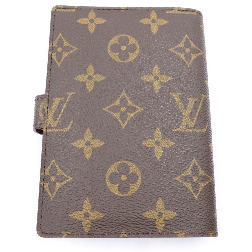 Louis Vuitton Monogram Agenda PM Leather Planner Cover M6 Brown — view 2