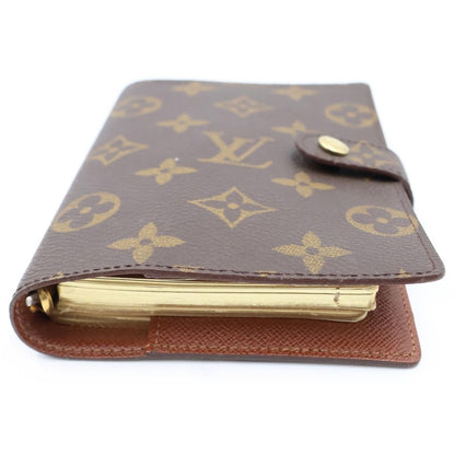 Louis Vuitton Monogram Agenda PM Leather Planner Cover M6 Brown — view 3
